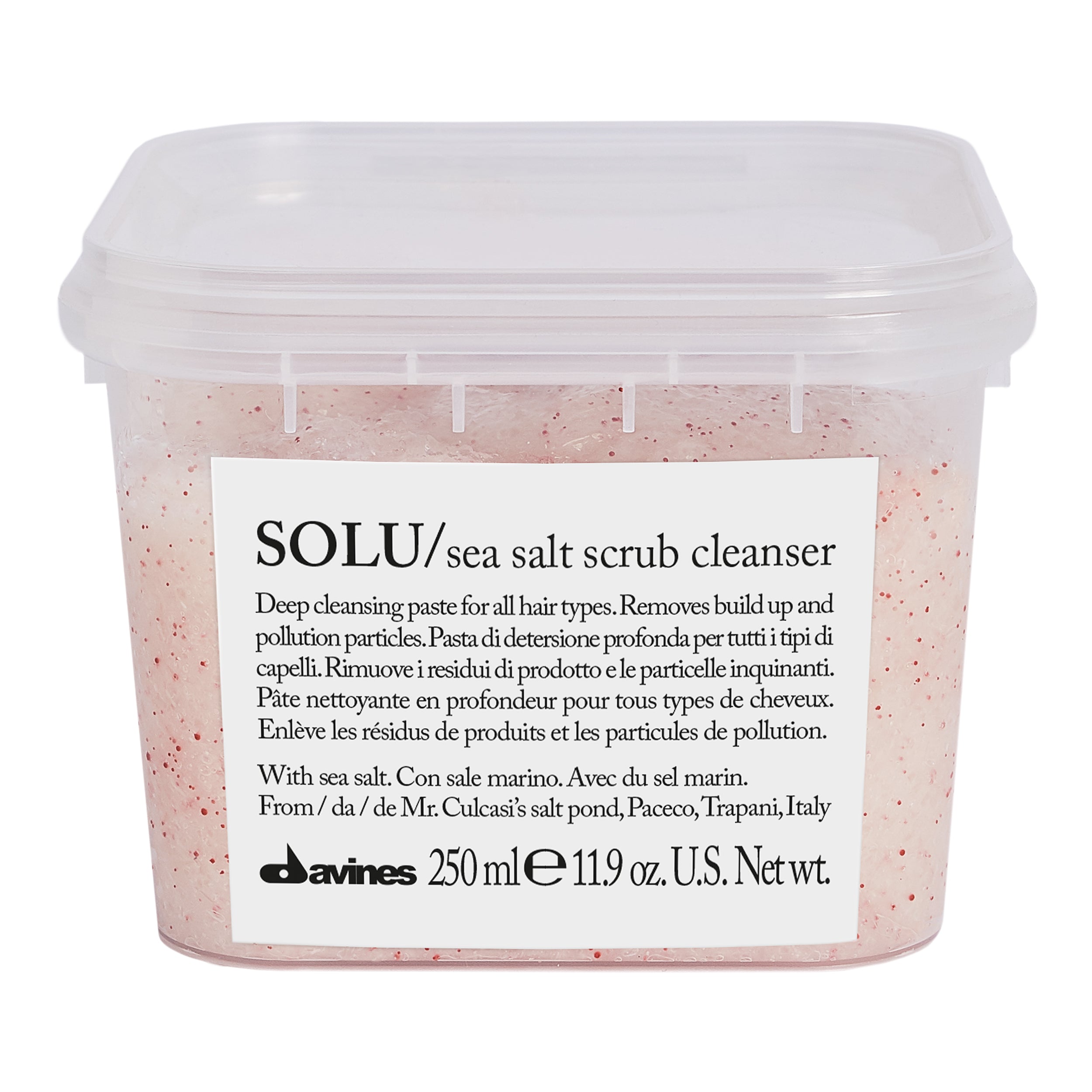 Davine's Solu Sea Salt Scrub Cleanser:11OZ